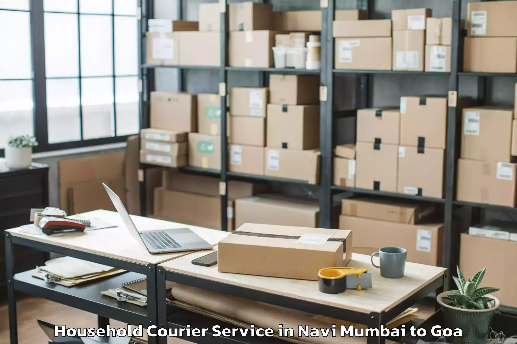 Top Navi Mumbai to Vasco Da Gama Household Courier Available